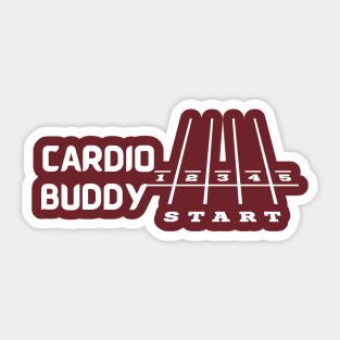 Cardio buddy Sticker